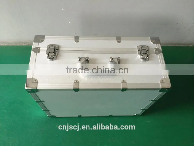 China permanent protection with lock very farm durable silver aluminum carry ABS tool case with lock