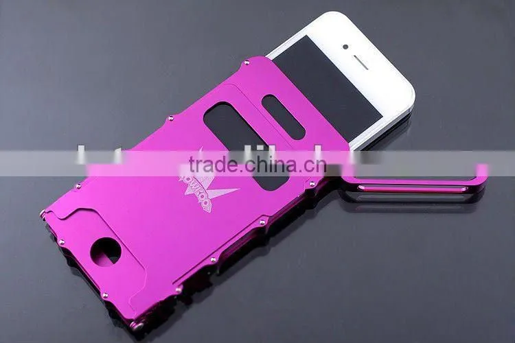 high quality novelty Durable Aluminium Metal Bumper Cover Case for iphone 4 4S