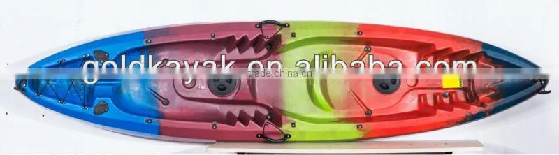 plastic three person kayak family kayak high quality