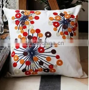 High Quality Household Embroidery Cotton Pillow Case Cover, Living Room Sofa Chair Office Squire Geometric Cushion Cover