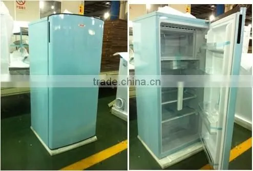 Beautiful design refrigerator sky blue color fridge made in china