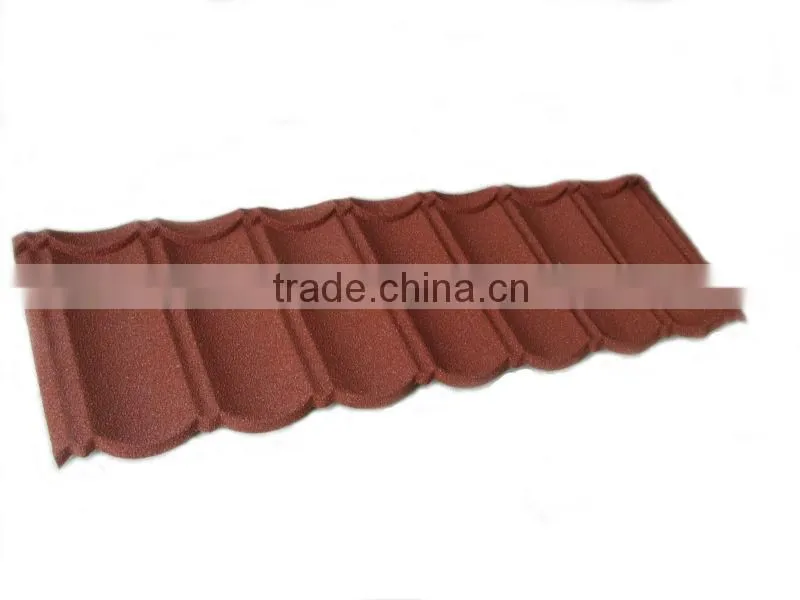 Bent Tiles Type and Al-Zn steel (Galvanized sheets) Material Aluzinc roof/stone coated roof tile for africa market