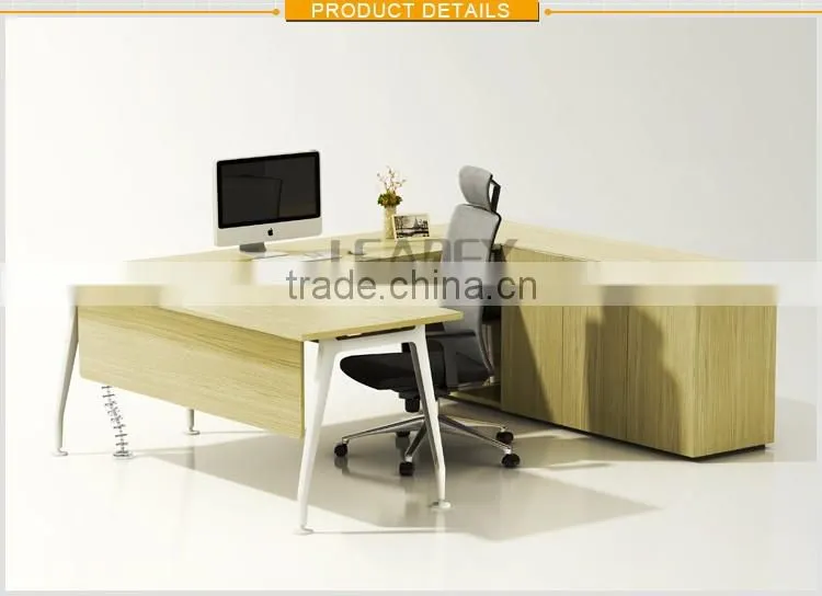 hot sale modern office furniture director desk with back units