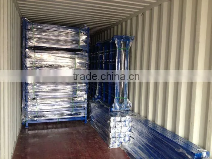 Powder coating stable and detachable fabric storage stacking rack