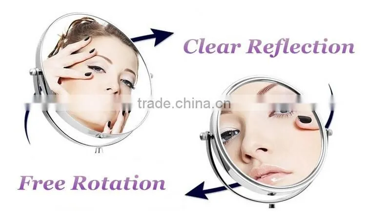New design vanity metal circular mirror metal hand mirror