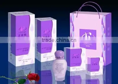 Factory price custom printed black luxury packaging paper perfume box