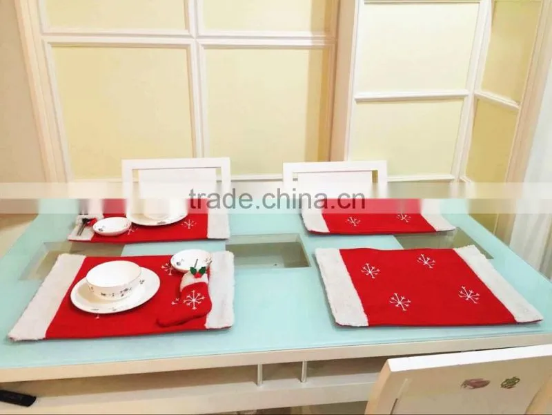 new arrival christmas placemat sets table decrotion accessory dish pat and mats