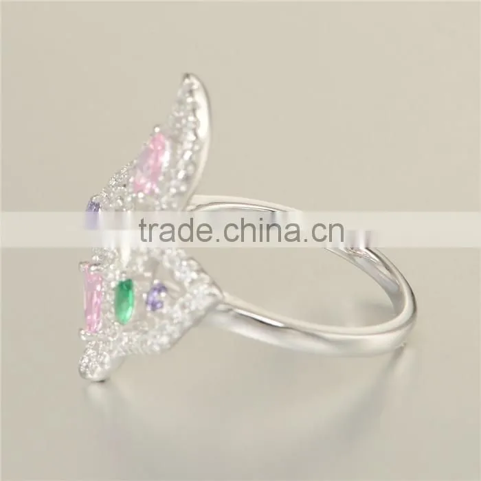 Wholesale Alibaba Metal Ring With Color Stones