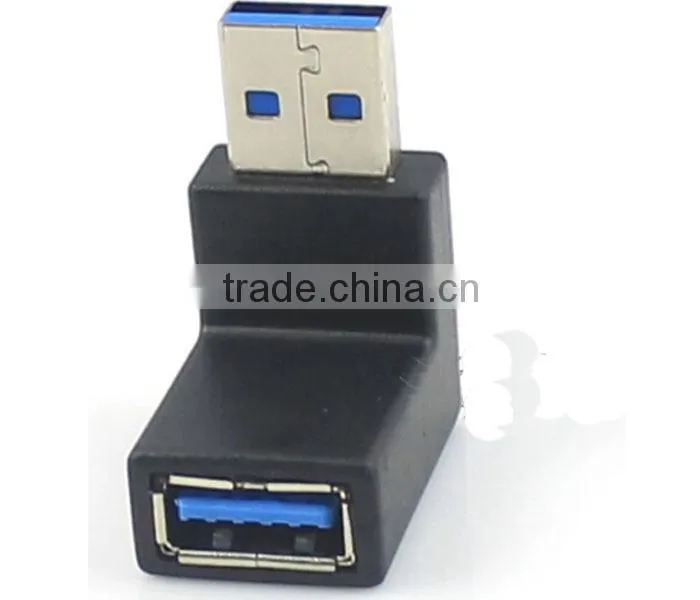 Male to Female 90 Degrees Right Angle USB 3.0 Conversion Adapter