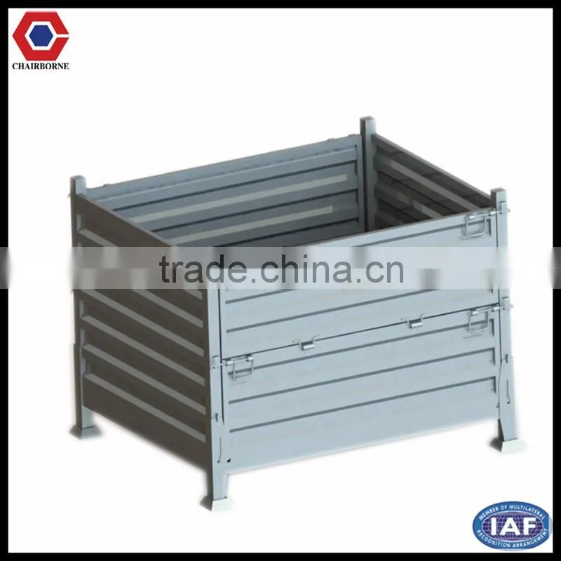 Accept custom order metal stackable pallet box metal pallet