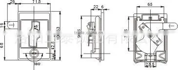 Compact shelving lock for cabinet/wardrobe/locker