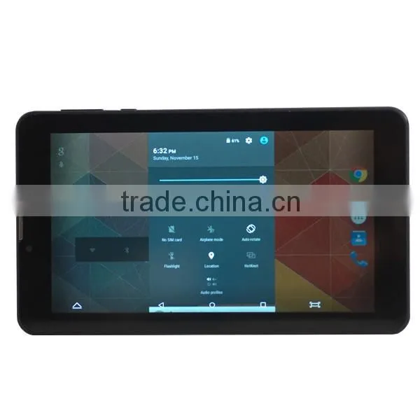 7inch Android 5.1 Quad core 3g sim card tablet pc with Silicon case for kids
