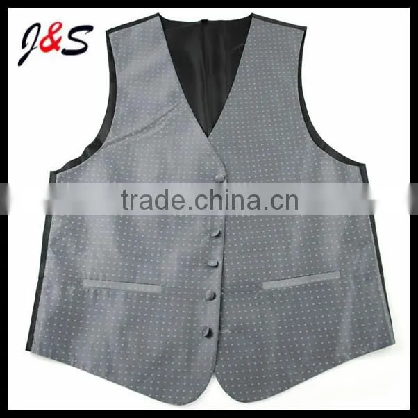 Fashion Mens Silk woven waistcoats with silk Tie and silk bow tie pocket square Set