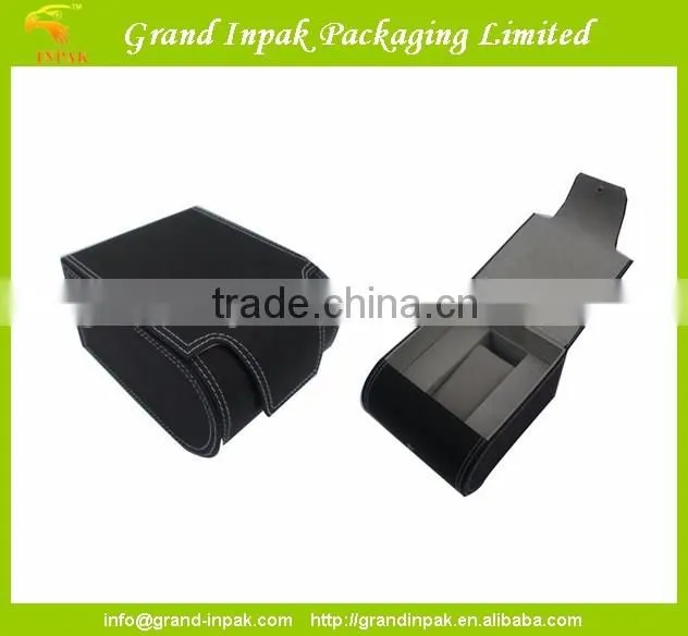 Portable cardboard leather watch gift box