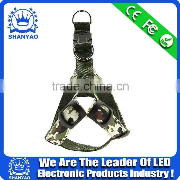 2015 Hot Selling Flashing Pet Training Harness