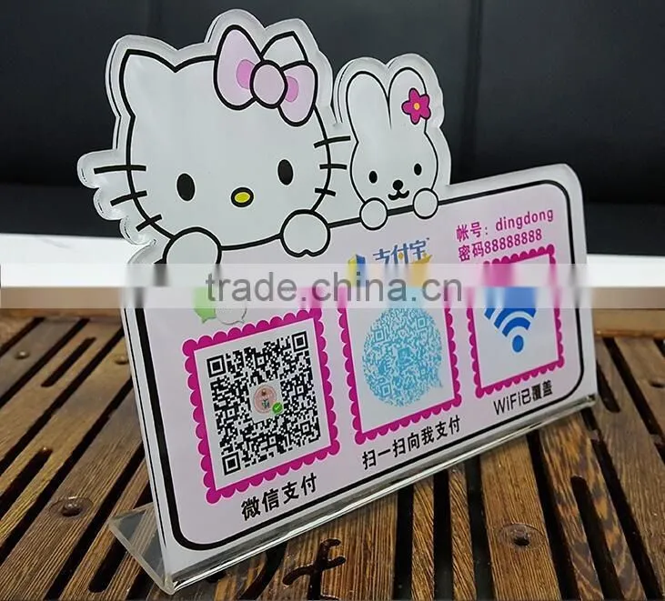 skill-screen acrylic table top nameplate display stand
