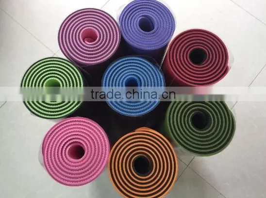 High Quality ECO-Friendly 5mm TPE Yoga Mat Indoor Fitness Equipments No slip Yoga Mat