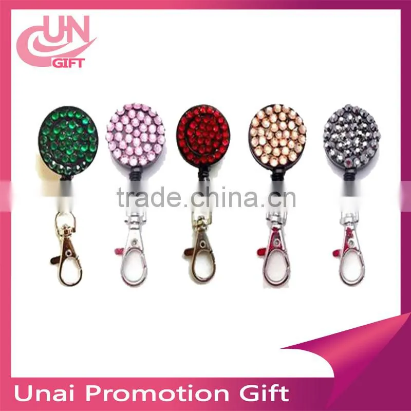 Luxury Bling Bling Crystal Rhinestone Lanyard with Claw Clasp ID Badge Holder for Cell Phone
