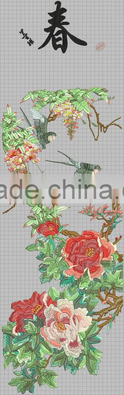 flat embroidery machine