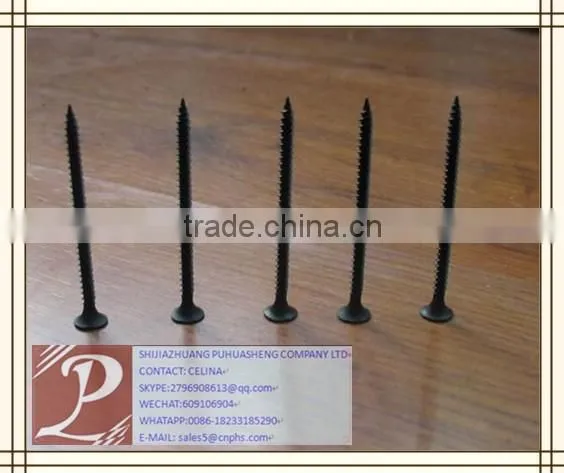 Black drywall screws for gypsum board