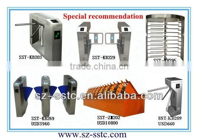 Wooden package security electric half height stadium turnstile