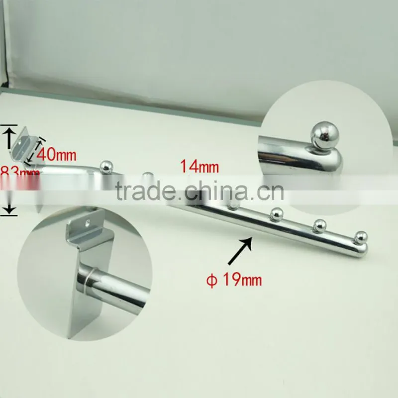 Metal slotted channel display hook /clothes display hanging hook