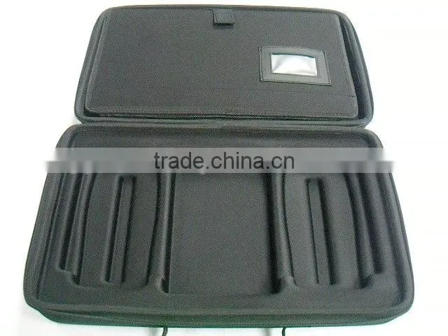 Zipper Enclosure and Durable Exterior, GLCON Black Rectangle Shaped Portable Protective Hard EVA Case