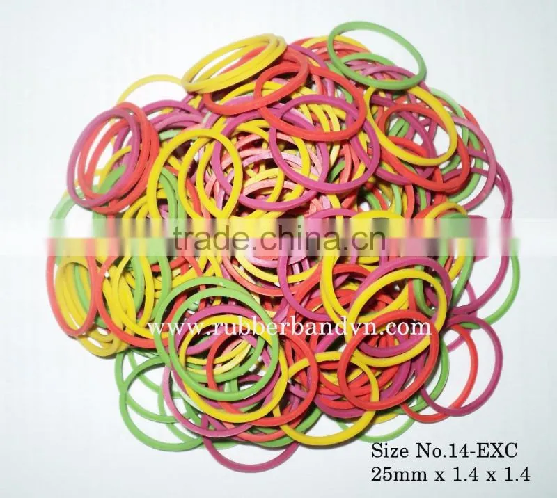 European top selling DIY small elastic Loom rubber bands - Fashion rubber band newest design colorful