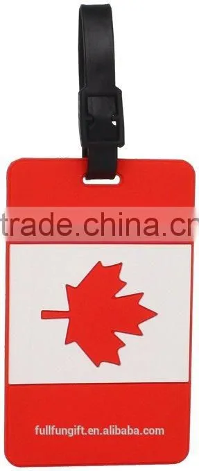 Rubber soft PVC luggage tag