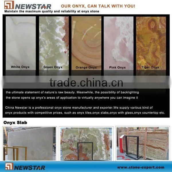 Onyx Laminated Glass, Backlit Onyx 15 Colors