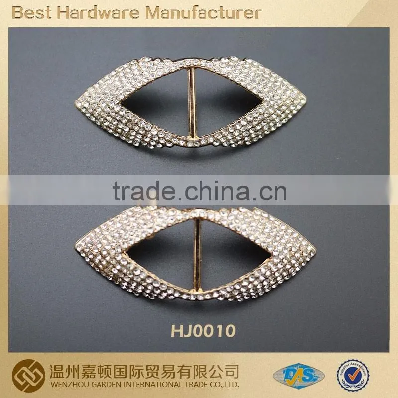 2016 Wenzhou metal shoe accessories rhinestone shoe buckle