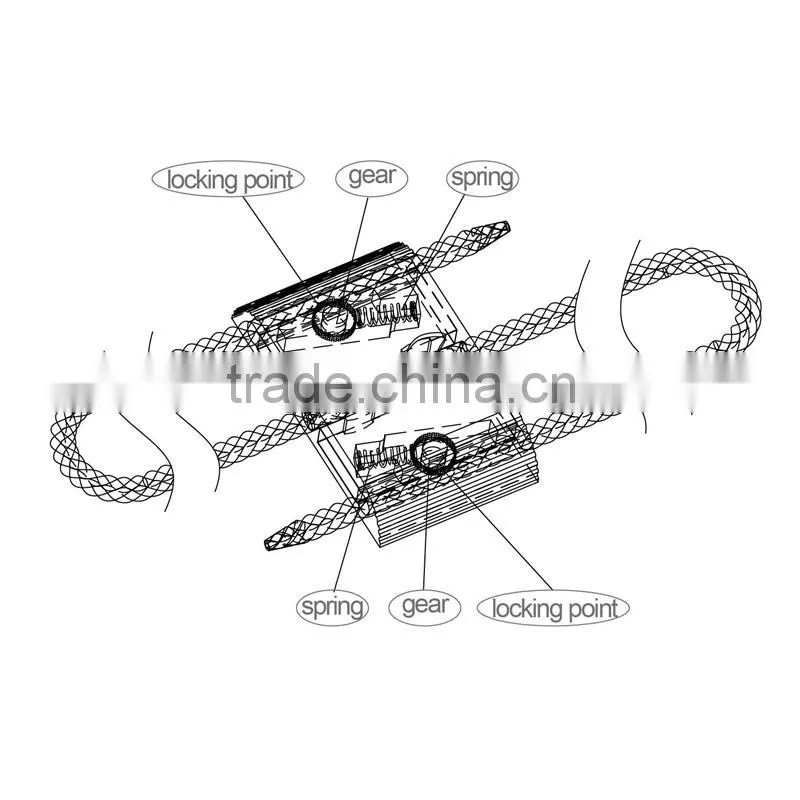 2015 New design Double lock displacement cable seals for containers and trucks DP-025TCH