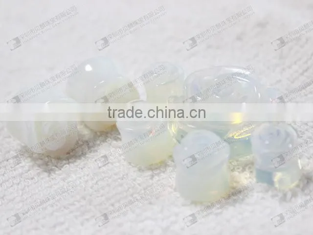 Natural semi precious stone ear plugs