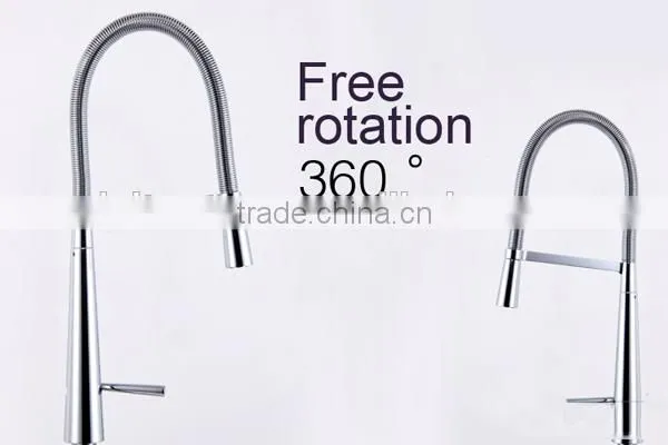 pull out kitchen faucet, convenient for wash dish and table, brass faucet body stainless steel 304 hose price