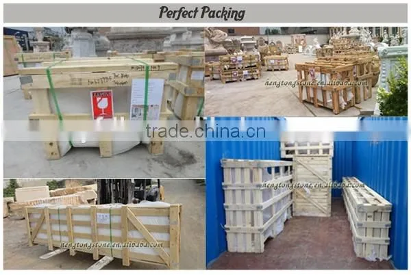 quyang factory supply black natural stone bathtub