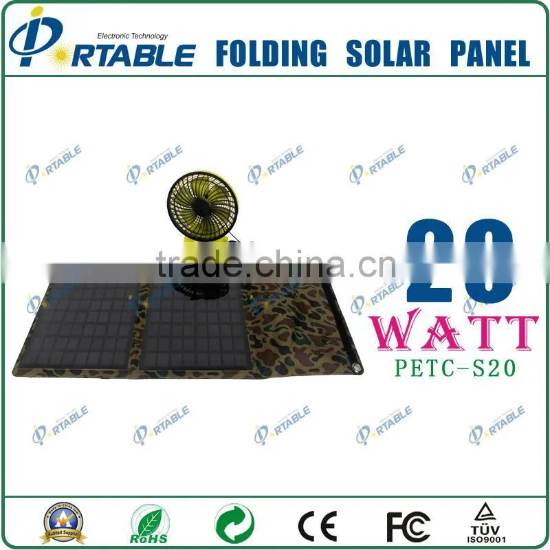 20W 18V / 5V flexible solar charger for mobiles, power bank