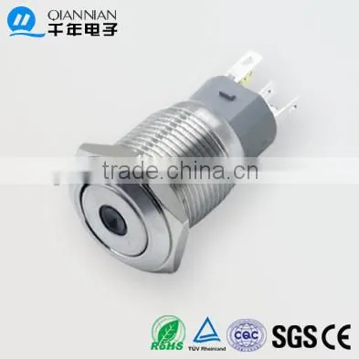 QN16-F3 16mm momentary/latching Metal Push Button Switch