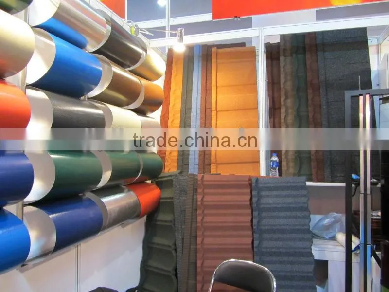COLORFUL STONE ALUMINUM ROOFING TILE