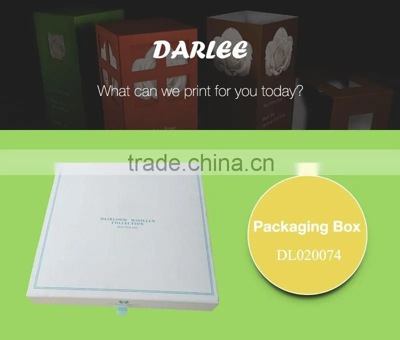 Darlee factory foldable cardboard paper cosmetic box for sale