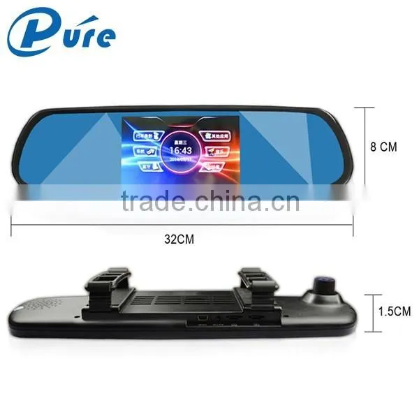 Newest 5.0 Inch Car DVR Dash Camera 1080 Dual Camera Black Box Car DVR Camera with Wifi/FM/Bluetooth Speaker