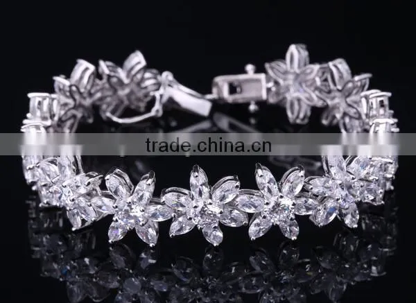Romantic wedding jewelry sets design,purple cubic zircon stone jewelry set