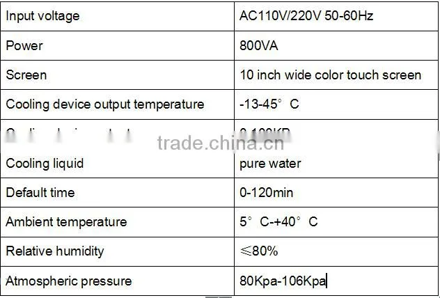 body shaping cryolipolysis fat freezing for body slimming machine