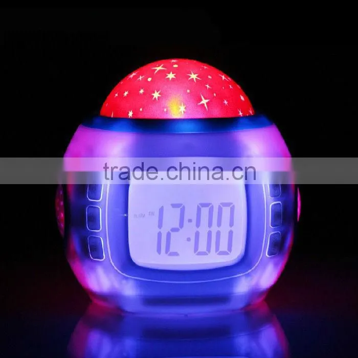 LCD Talking Projection Alarm Clock