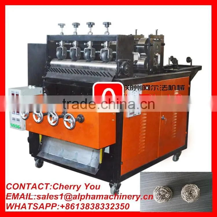 Scourer machine/ machine stainless steel scourer/ mesh scourer machine