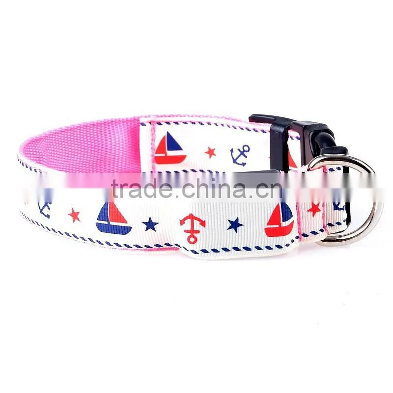 New style star led flashing lights dog collar