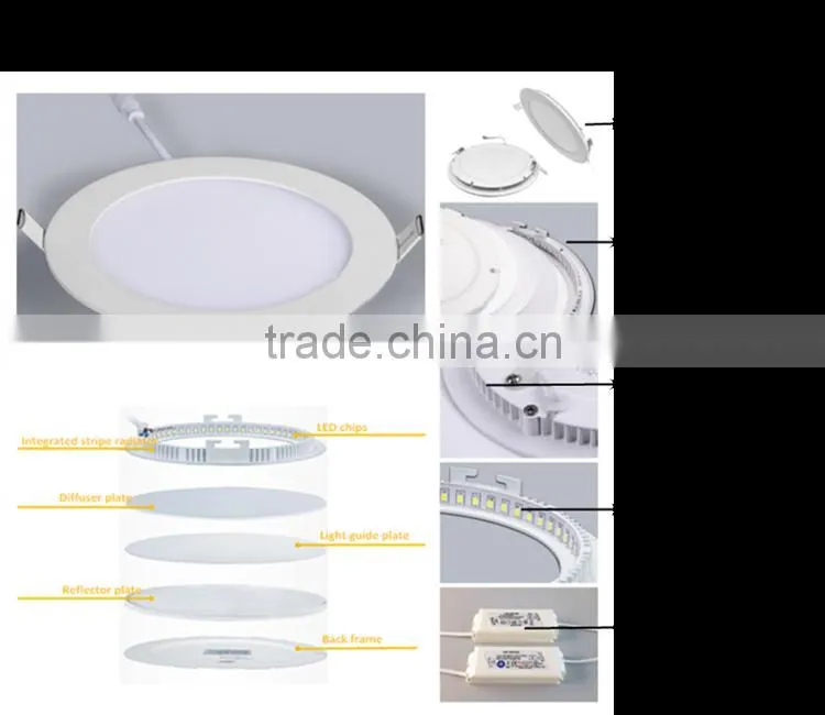 Round thin led panel light 9w 810lm 145mm Aluminum Alloy led ceiling light wholesale from China