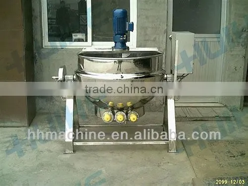 dairy processing industrial cooking jacketed kettle