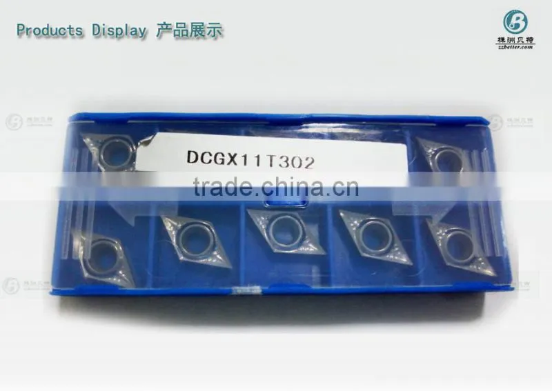 DCGX11T302 inserts for aluminium