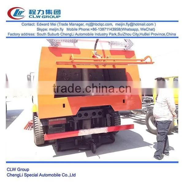 dongfeng 4*2 4*4 type 190hp 8 ton vacuum road sweeper