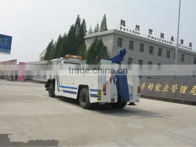 dongfeng 6 wheels wrecker towing truck for sale